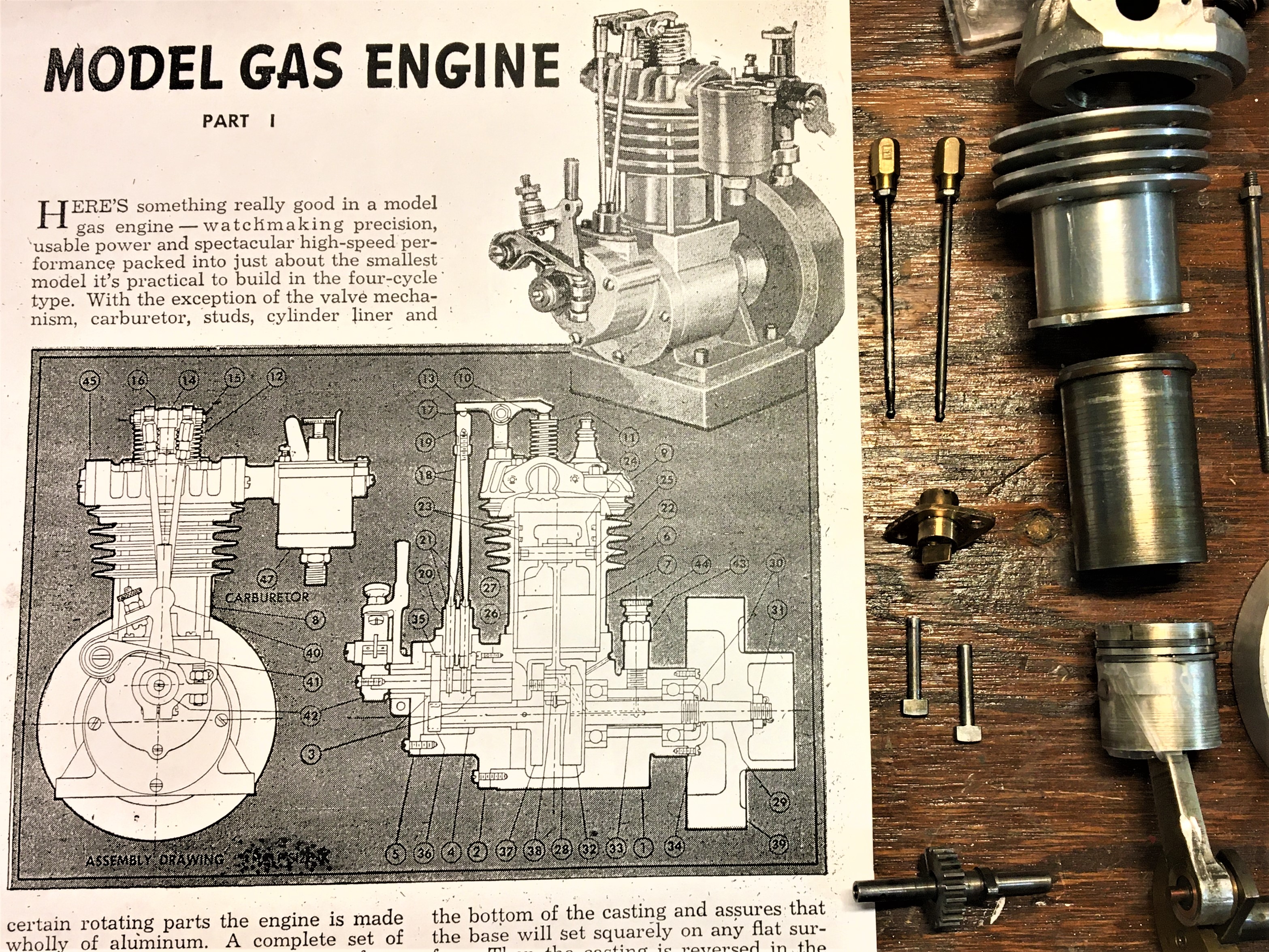 Original article for the 10cc four stroke engine